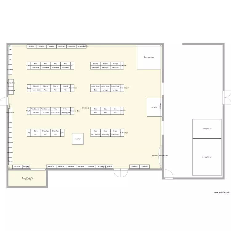 Plan de masse 2D Rouen Nord. Plan de 