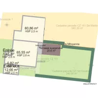 Plan de masse Parcelle 140 Goumon