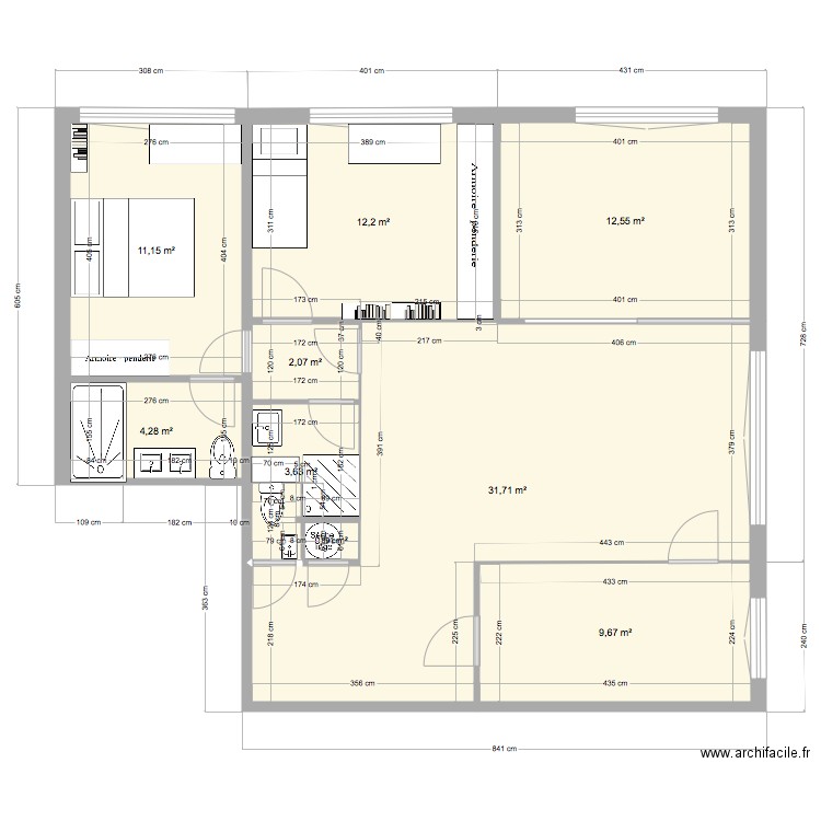 versailles. Plan de 0 pièce et 0 m2