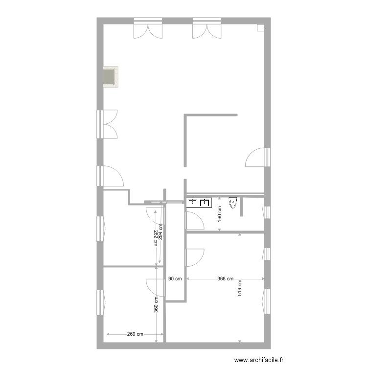 plan maison complet. Plan de 0 pièce et 0 m2