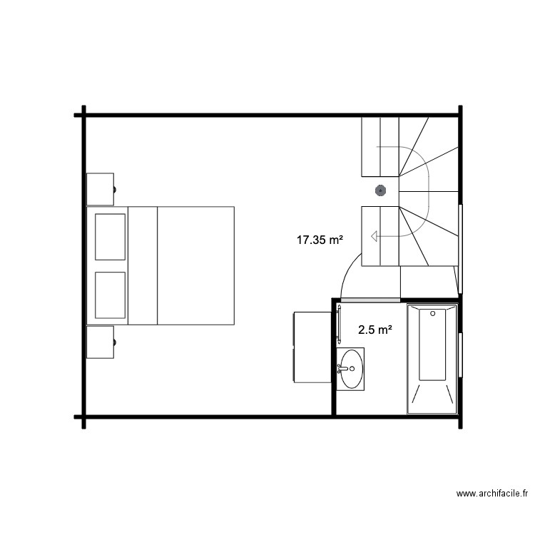 etage  20M 1. Plan de 0 pièce et 0 m2