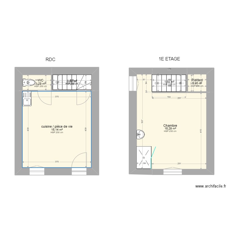 GARCIA ST. Plan de 13 pièces et 76 m2