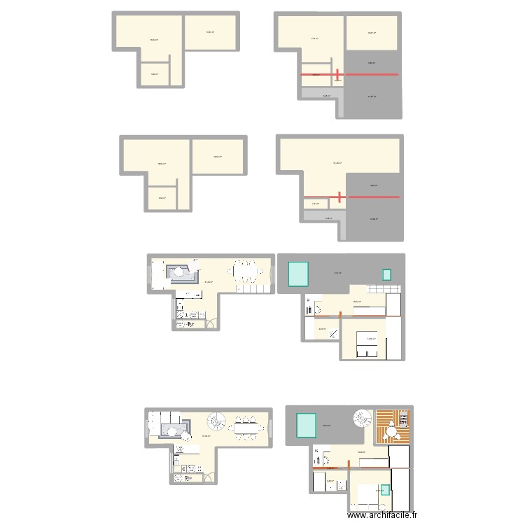 60 Rosny. Plan de 32 pièces et 356 m2