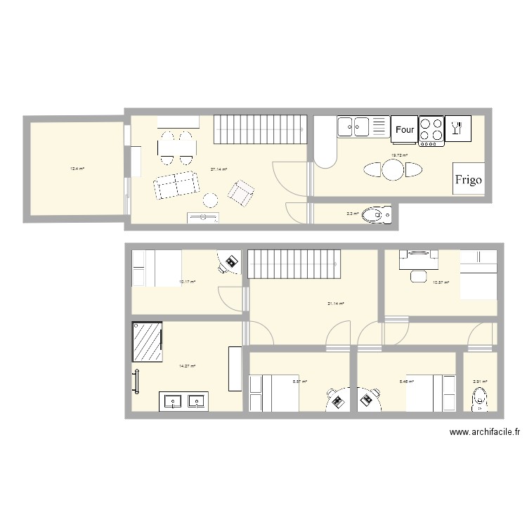 Plan appartement fiche négo 1. Plan de 0 pièce et 0 m2