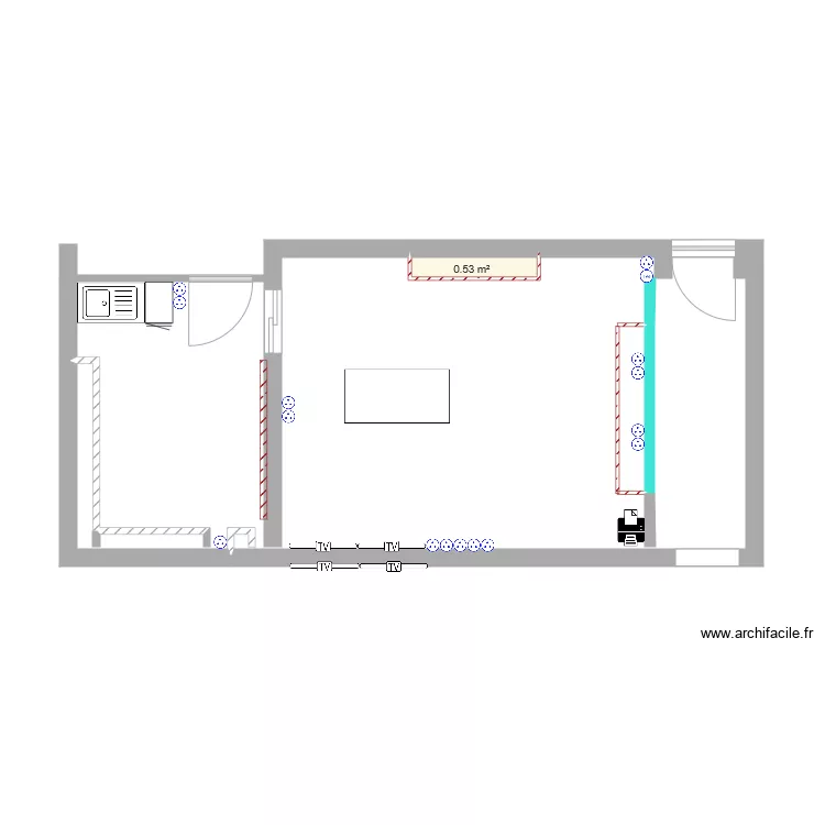 bureau Crintalia. Plan de 