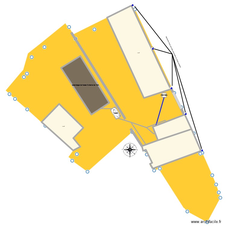 plan maison avec assainissement. Plan de 10 pièces et 457 m2