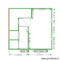 Bas placo seul electriques prises circuit 1