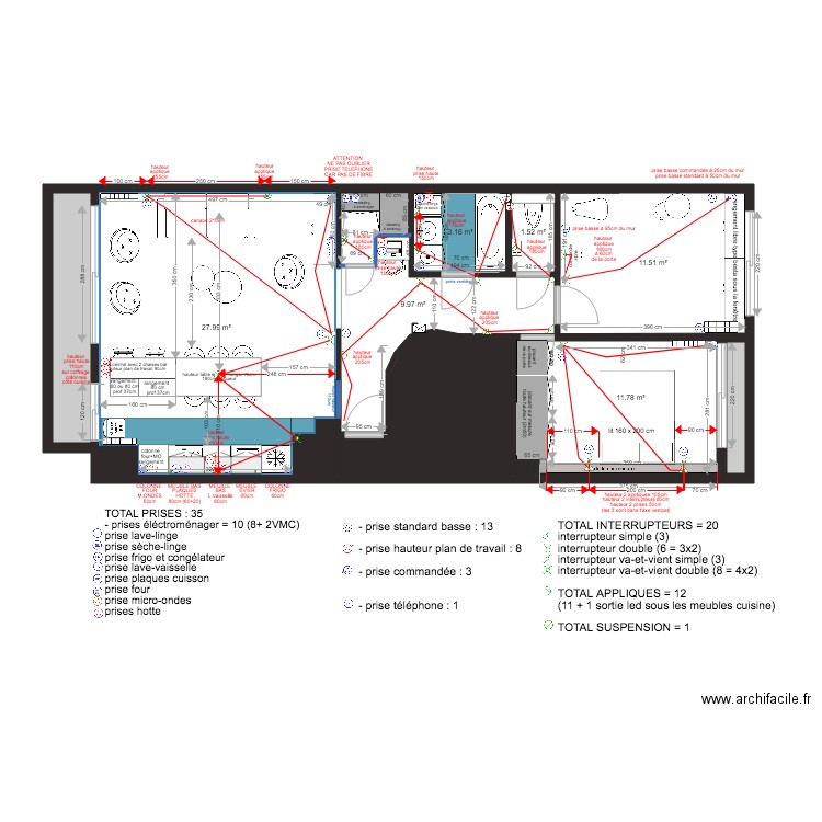 projet philippe auguste PLAN ELECTRIQUE V4. Plan de 0 pièce et 0 m2