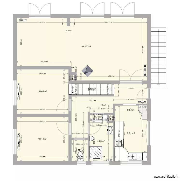 Maison Flo &eacute;tage. Plan de 