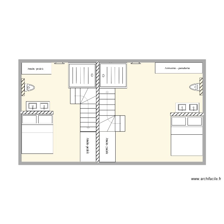 ETAGE MESSONNIER. Plan de 0 pièce et 0 m2