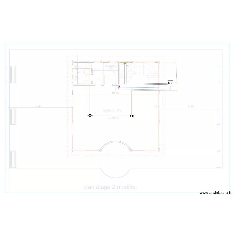 SSI Etage 2 maison DGA. Plan de 0 pièce et 0 m2