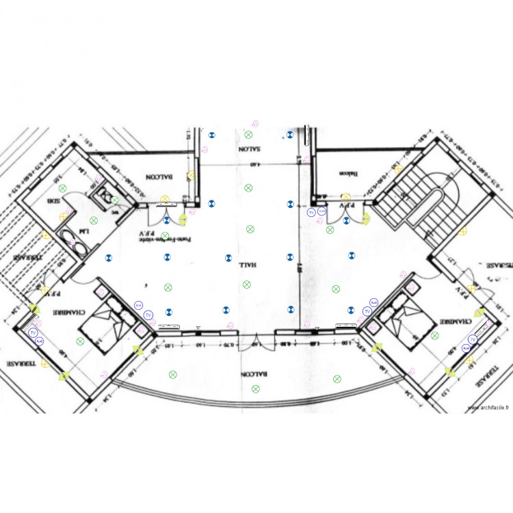 Electrcite Etage v1. Plan de 0 pièce et 0 m2