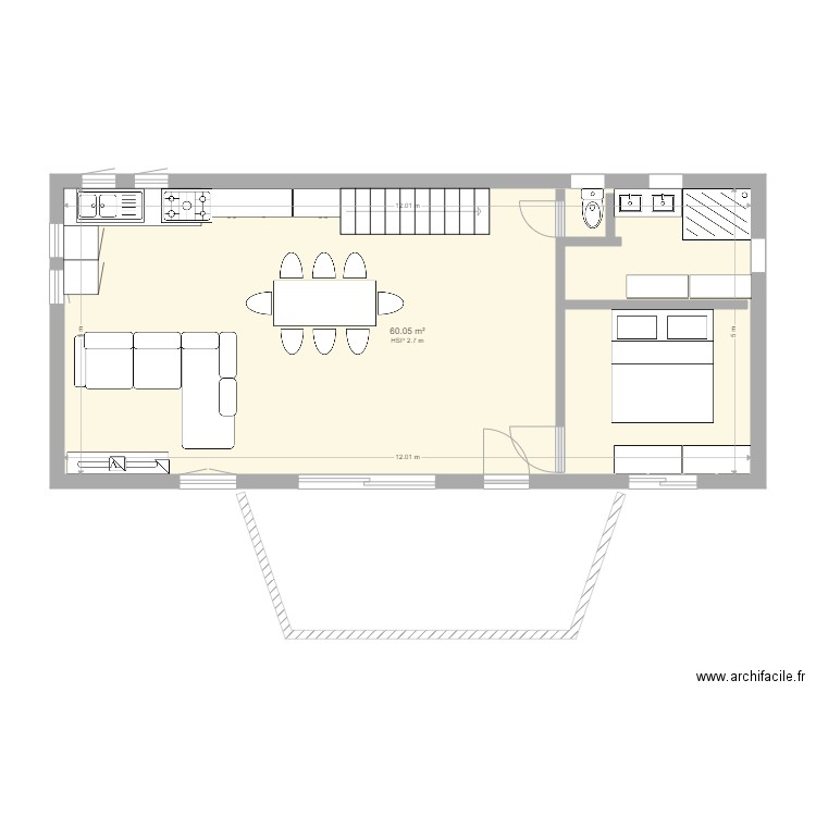 RDC. Plan de 0 pièce et 0 m2