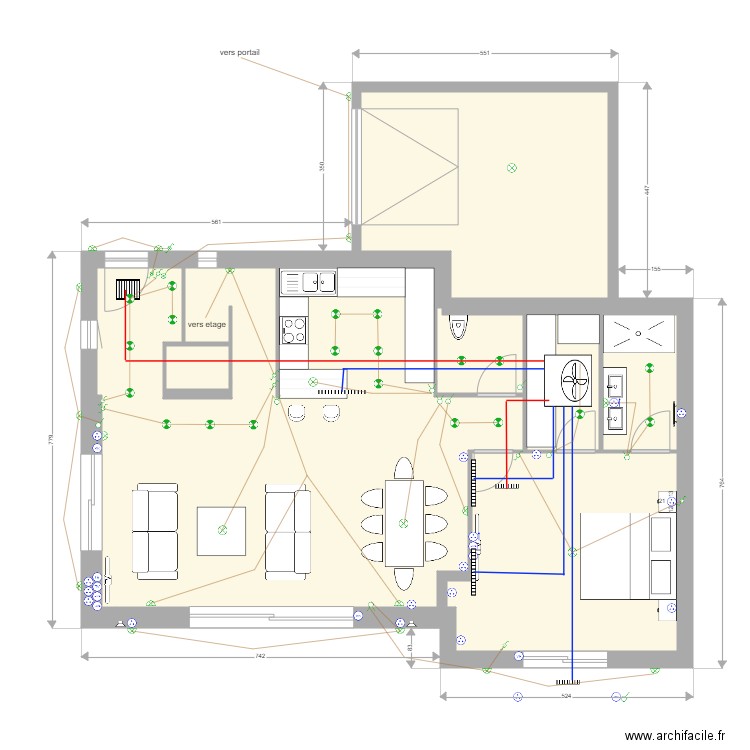 Maison cercle2. Plan de 0 pièce et 0 m2