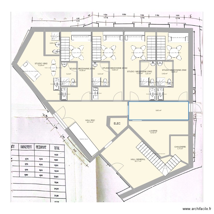 RDC MEZE VERSION1. Plan de 0 pièce et 0 m2