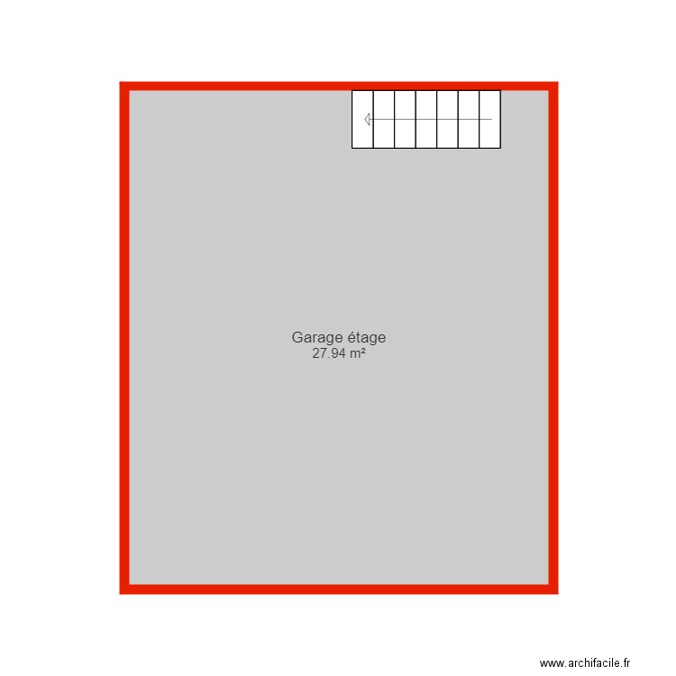 BI 5991 annexe étage garage non côté. Plan de 0 pièce et 0 m2