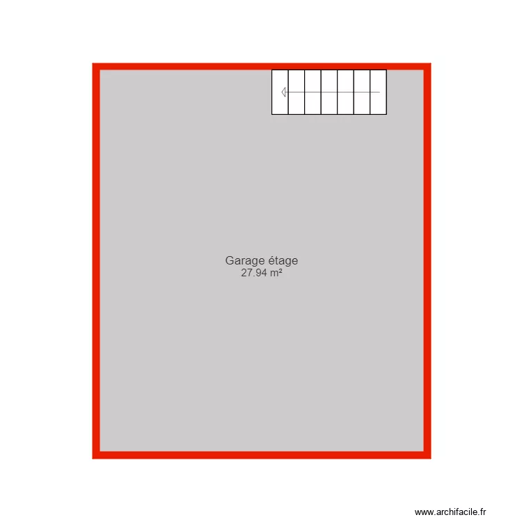 BI 5991 annexe &eacute;tage garage non c&ocirc;t&eacute;. Plan de 