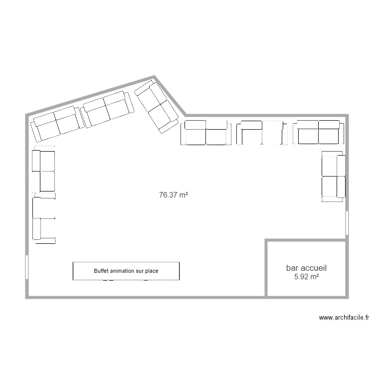 etage cocktail ferre rose. Plan de 0 pièce et 0 m2