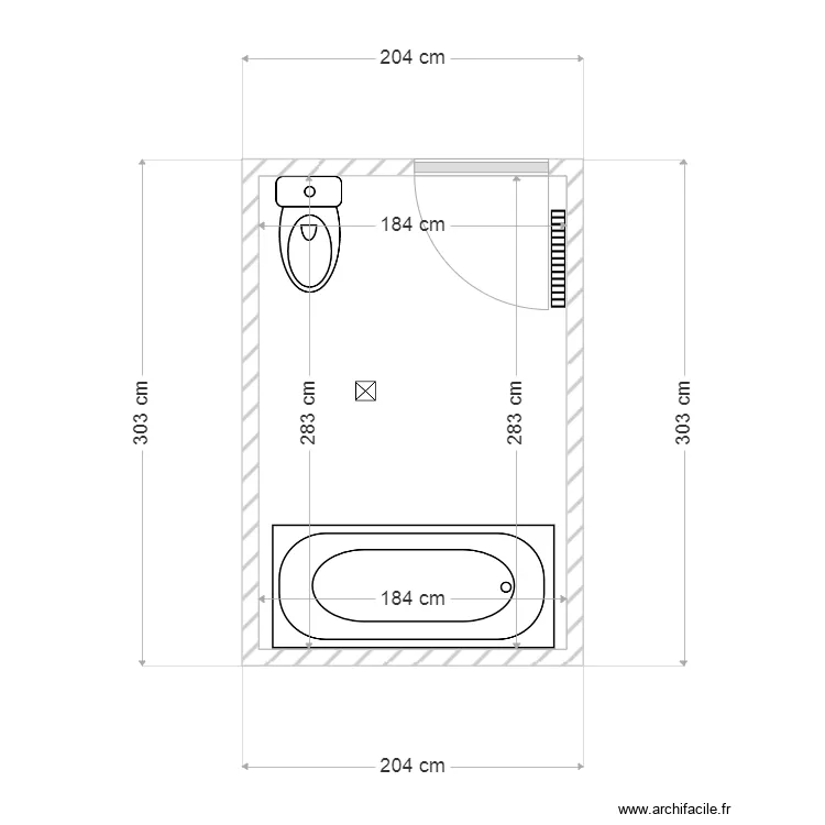 Plan salle de bains. Plan de Plan salle de bains. Plan de