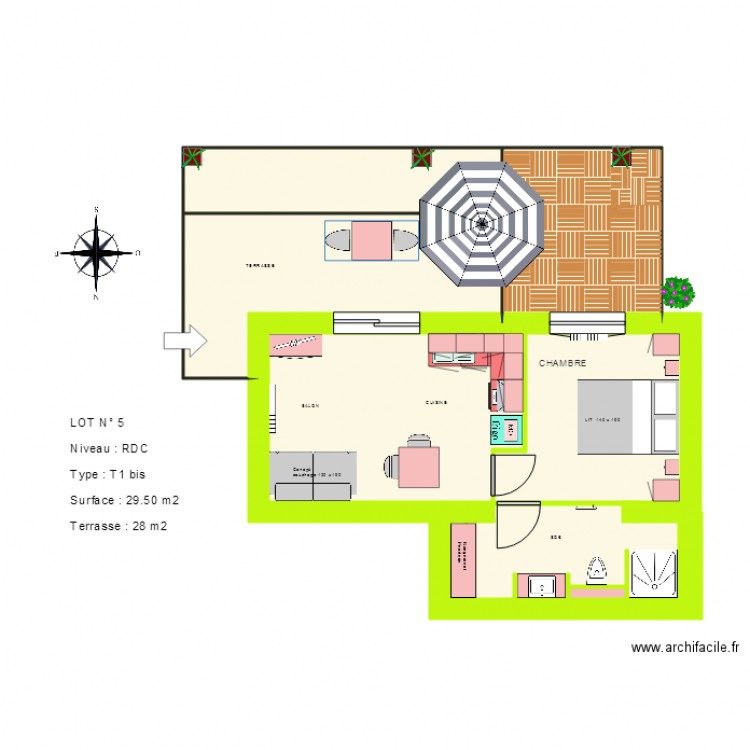 LOT  5. Plan de 0 pièce et 0 m2