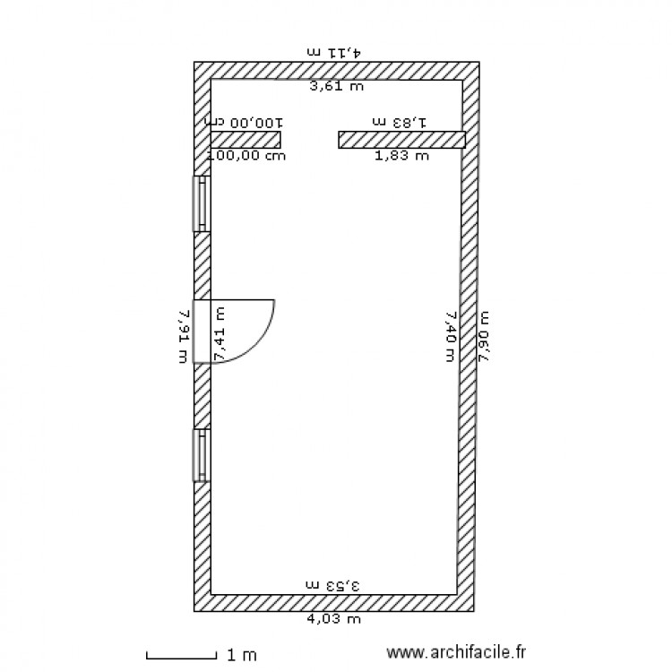 plan comble. Plan de 0 pièce et 0 m2