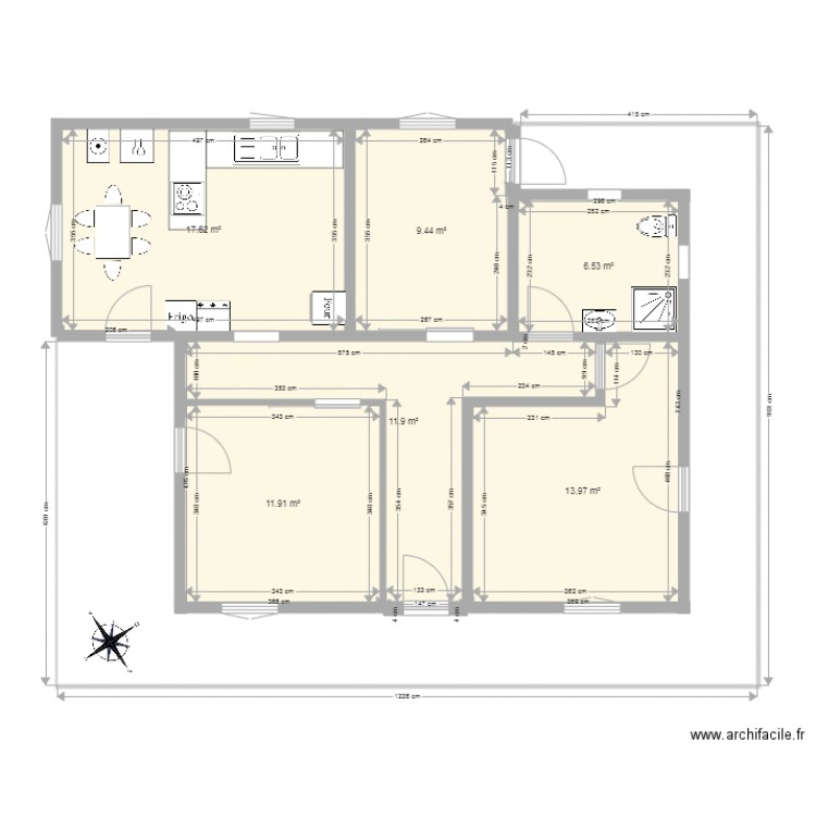 MAISON CARRERE. Plan de 0 pièce et 0 m2