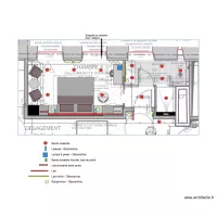 Chambre 4 Plan &eacute;clairage