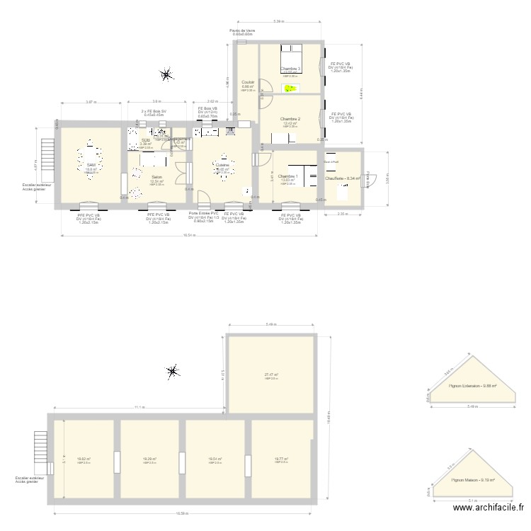 TATE Bernard. Plan de 0 pièce et 0 m2