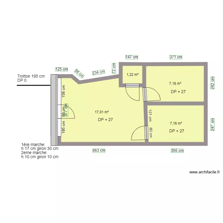 INITIO CONSEIL AVANT TRAVAUX. Plan de 