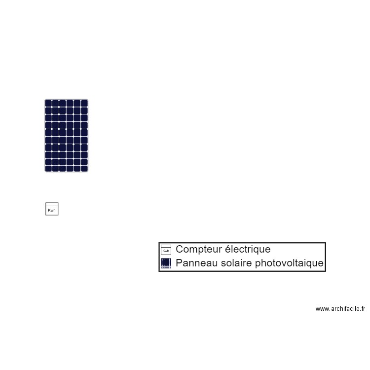 Panneau photovoltaique. Plan de 0 pièce et 0 m2