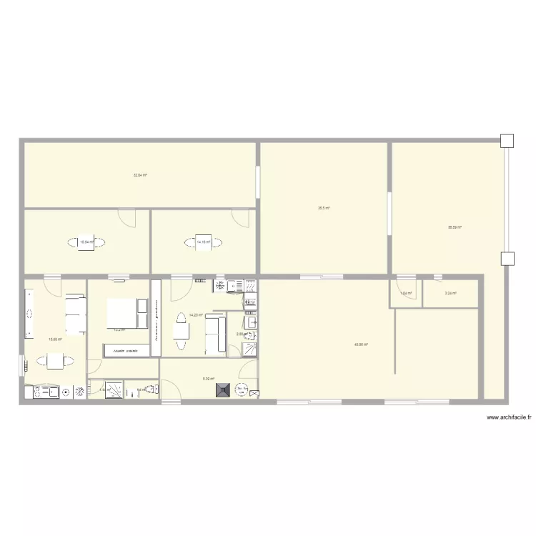 location 2 appart4. Plan de 