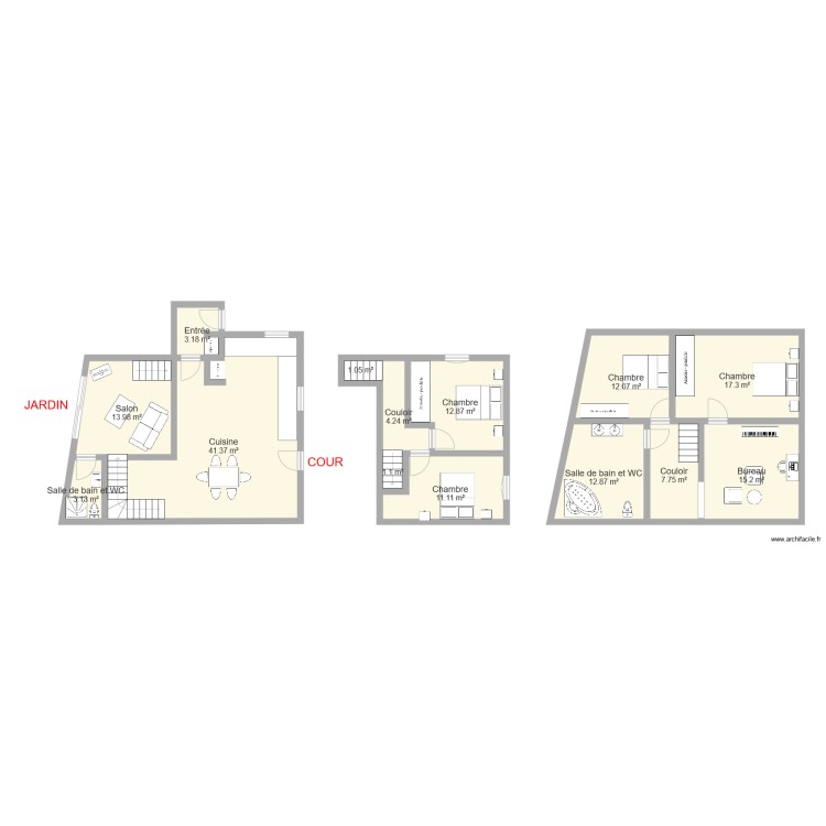 MAUBIGNANT. Plan de 0 pièce et 0 m2
