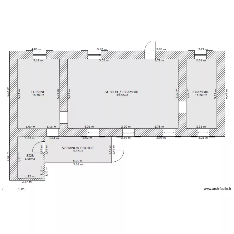LALEUVE AVANT TRAVAUX. Plan de 