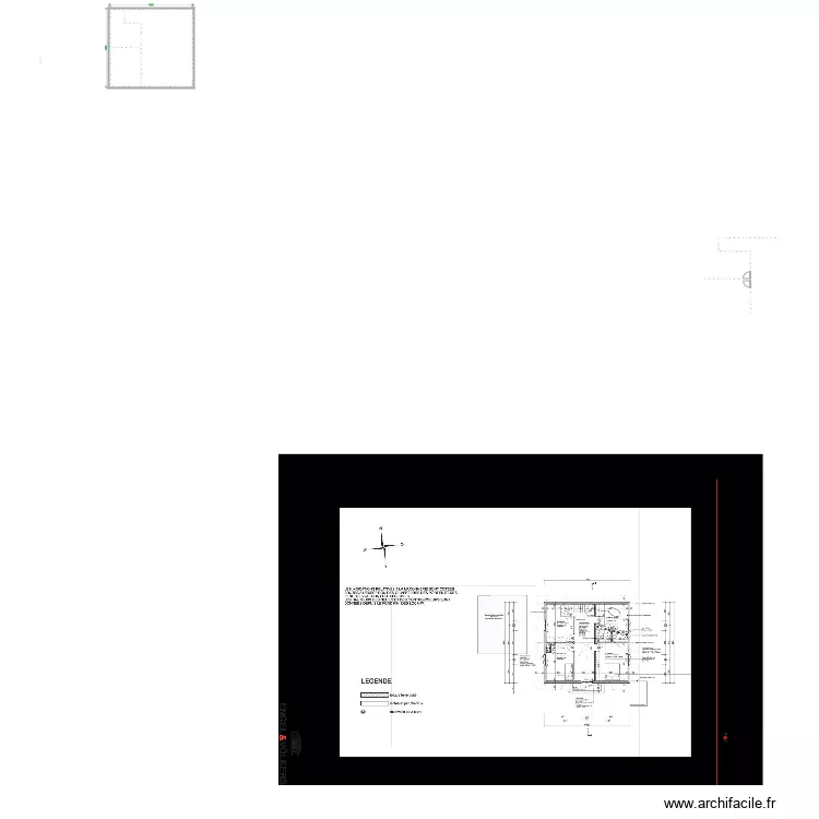 Plan 1er &eacute;tage. Plan de 