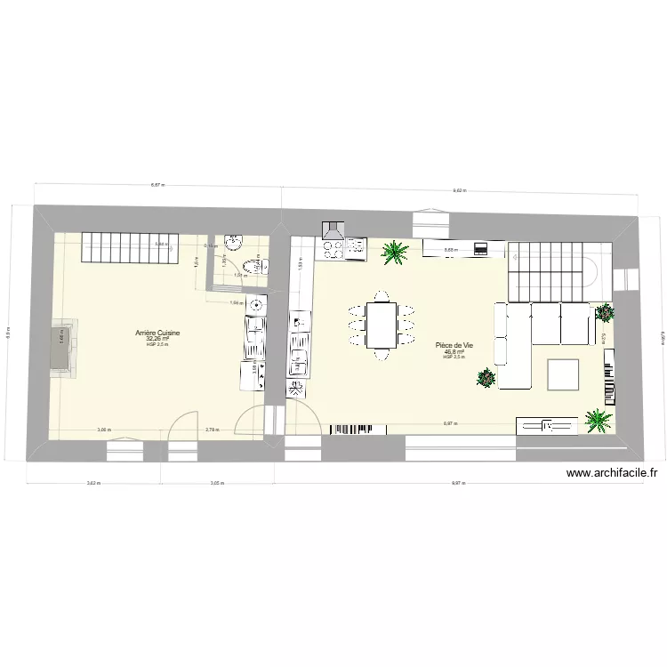 Rez de Chauss&eacute; Mark 2. Plan de 
