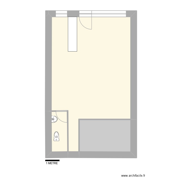 LLUCIA 28 RDC. Plan de 3 pièces et 55 m2