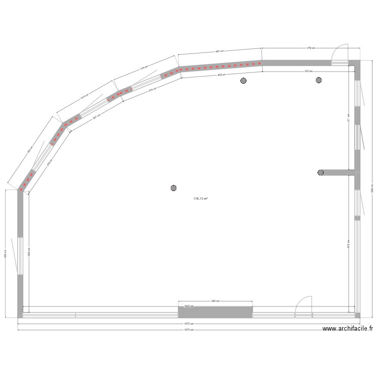 91 Sainte-Geneviève-des-Bois. Plan de 1 pièce et 177 m2