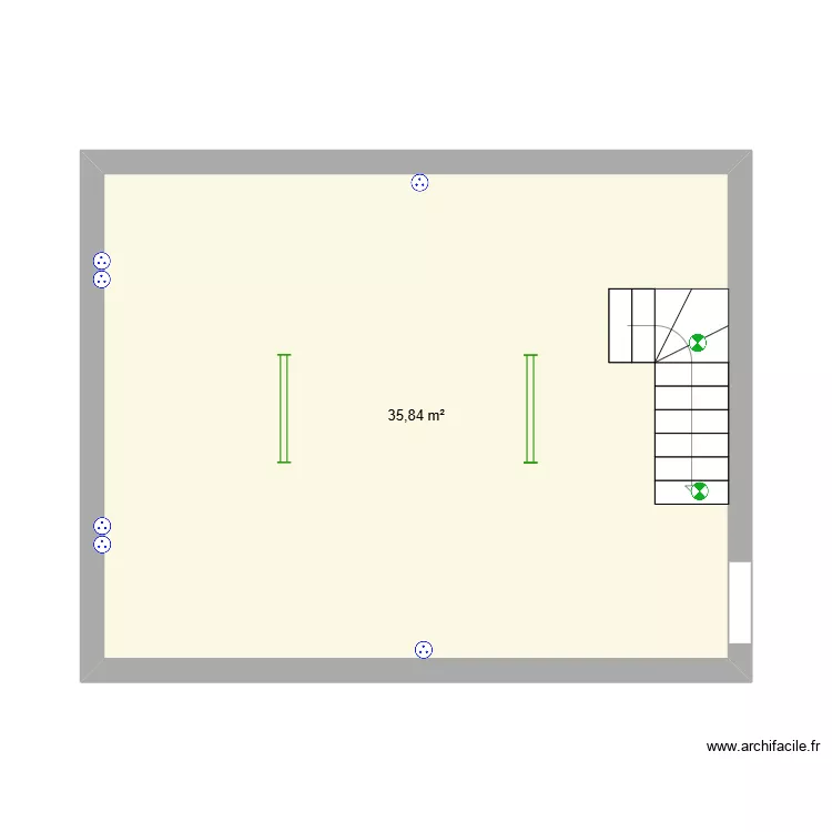 Final 3. Plan de 1 pièce et 36 m²