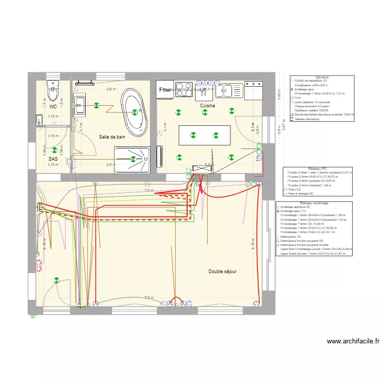 Projet Lauette. Plan de 
