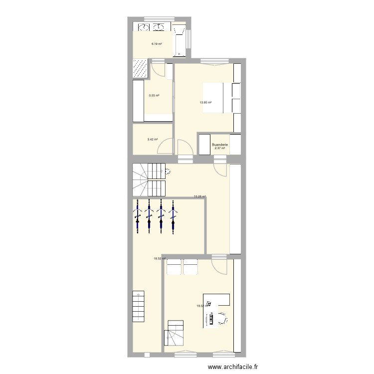 Tabellion Rez semi enterré version 6. Plan de 0 pièce et 0 m2