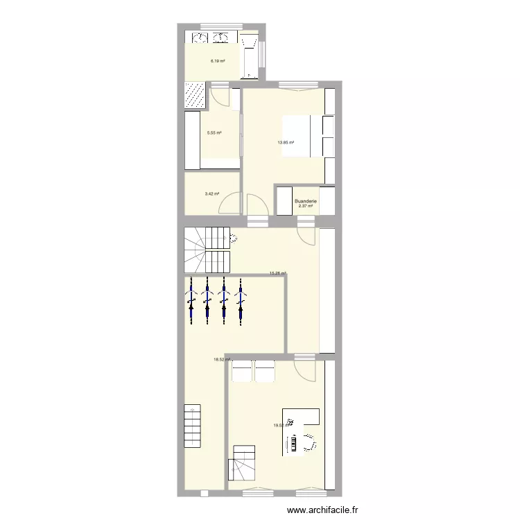 Tabellion Rez semi enterr&eacute; version 6. Plan de 0 pièce et 0 m2