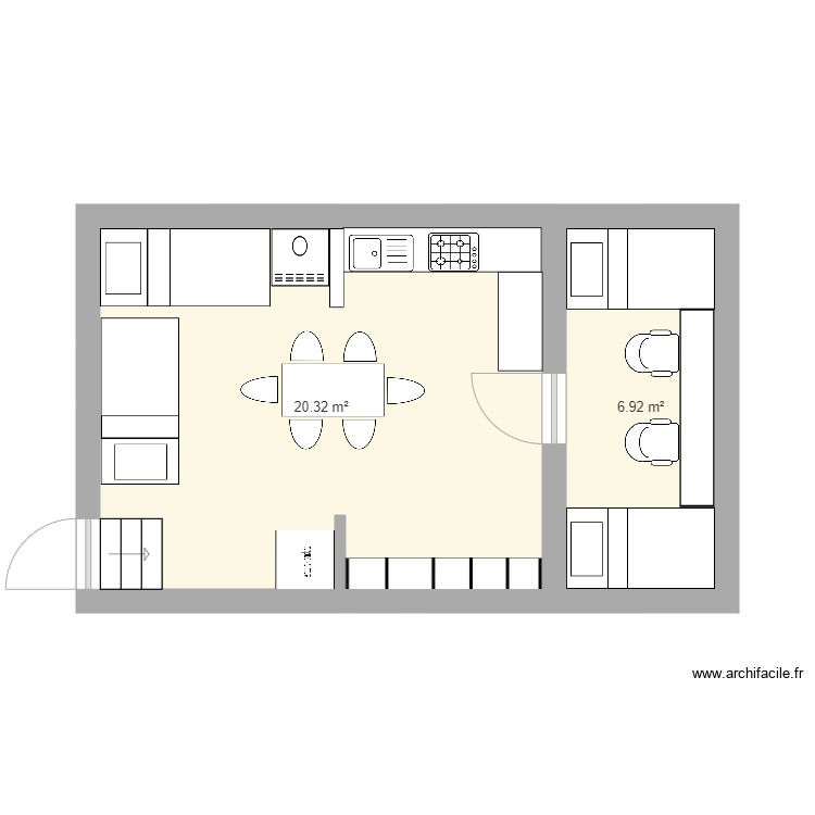 HUTTE2. Plan de 0 pièce et 0 m2