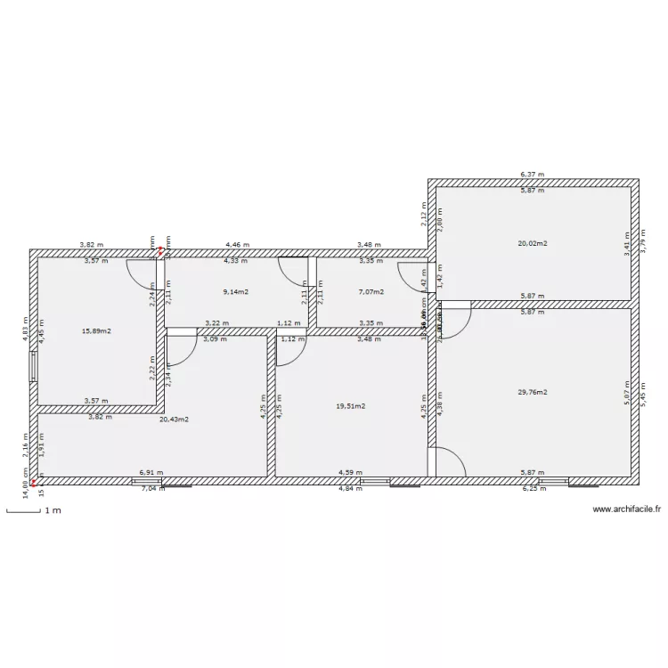 maison haut. Plan de 