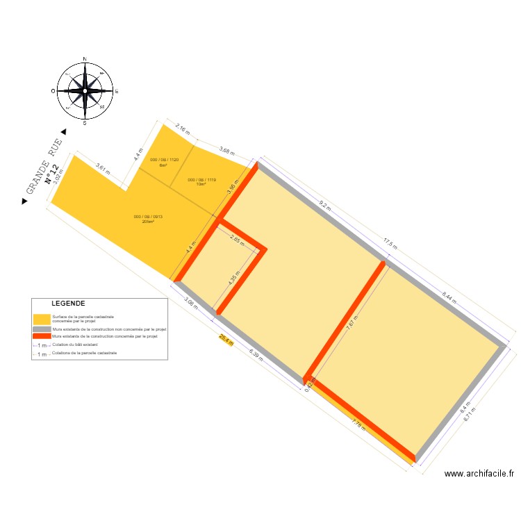 DP 2 - PLAN DE MASSE CÔTÉ _ OLIVIER2. Plan de 0 pièce et 0 m2