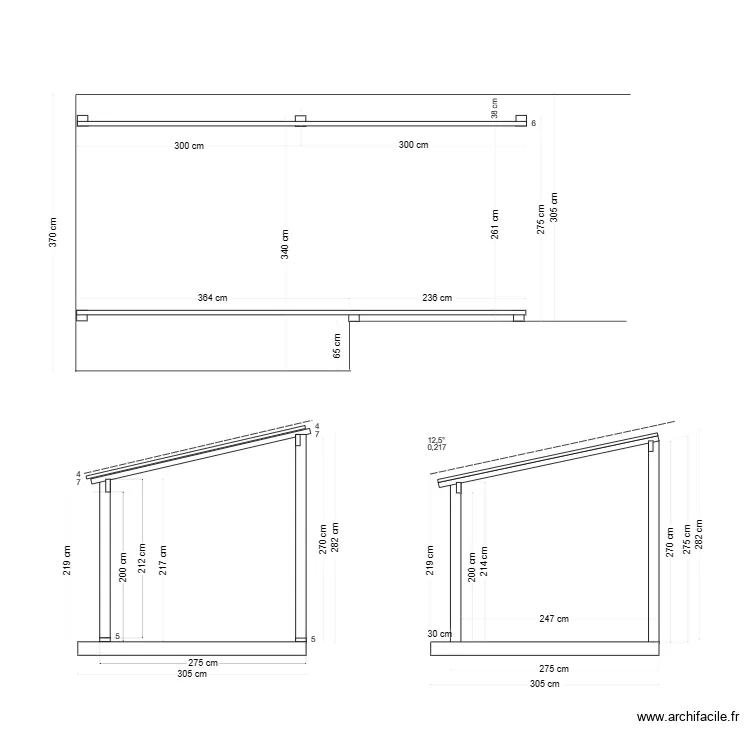 Structure pergola 2023. Plan de 