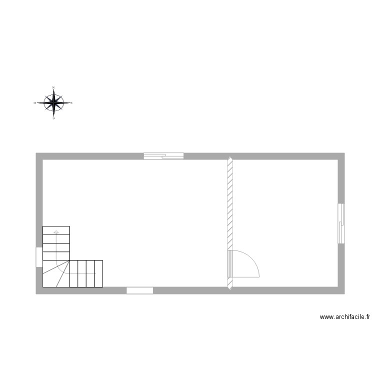extension étage. Plan de 0 pièce et 0 m2