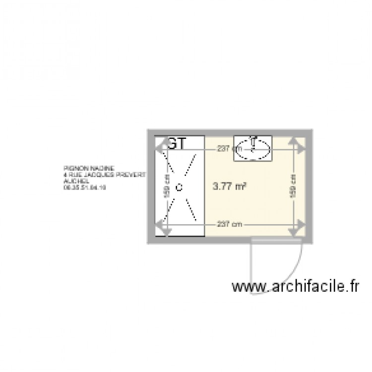 PIGNON NADINE . Plan de 0 pièce et 0 m2