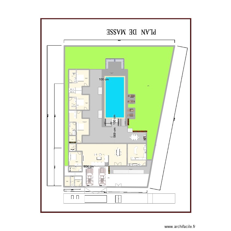 V ELHADJ SALY V7. Plan de 20 pièces et 967 m2