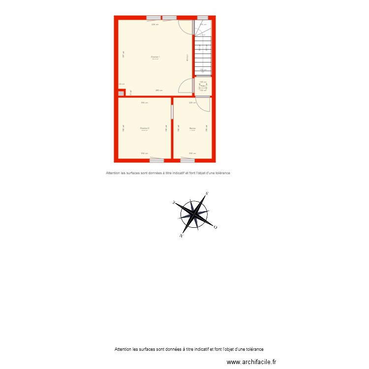 BI 3999 étage côté. Plan de 0 pièce et 0 m2