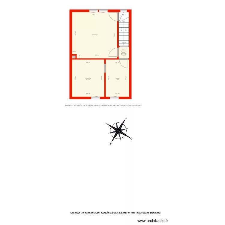 BI 3999 &eacute;tage c&ocirc;t&eacute;. Plan de 